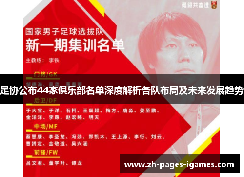 足协公布44家俱乐部名单深度解析各队布局及未来发展趋势
